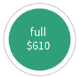 Pie chart: full $610